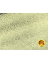 Kožešinový lem na kapuci a kabát – sherpa krémově žlutá, šíře 10 cm, vlas 8 mm