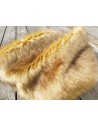 Kožešinový lem na kapuci a kabát – zlatohnědá liška Golden Fox, šíře 10 cm, vlas 40 mm