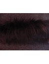 Kožešinový lem na kapuci a kabát – tmavě hnědý, šíře 10 cm, vlas 45 mm