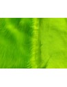 Kožešinový lem na kapuci a kabát – zářivě zelený neon, šíře 10 cm, vlas 45 mm