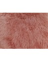 Kožešinový čtverec 48 × 48 cm – starorůžová, Dusty Rose, 50 mm vlas