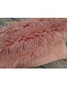 Luxusní umělá kožešina – starorůžová, Dusty Rose, 50 mm, šíře 155 cm
