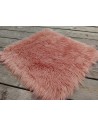 Luxusní umělá kožešina – starorůžová, Dusty Rose, 50 mm, šíře 155 cm