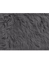 Luxusní umělá kožešina – tmavě šedá, shaggy vlas, 50 mm, šíře 155 cm