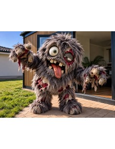 Luxusní umělá kožešina – tmavě šedá, shaggy vlas, 50 mm, šíře 155 cm