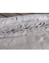 Kožešinový lem na kapuci a kabát – ocelově šedá, 27 mm, šíře 155 cm