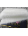 Luxusní umělá kožešina – metráž, slonová kost ivory, vlas 50 mm, šíře 147 cm