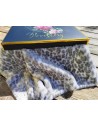 Plyšový čtverec 48 × 48 cm – šedofialový gepard, vlas 12 mm