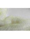 Luxusní umělá kožešina – metráž, slonová kost ivory, vlas 36 mm, šíře 147 cm