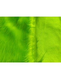 Kožešinový čtverec 48 × 48 cm – zářivě zelená neon, umělá kožešina, vlas 45 mm