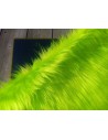 Umělá dekorační kožešina – metráž, zářivě zelená neon, vlas 45 mm, šíře 143 cm