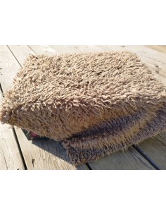 Umělá kožešina Teddy – metráž, hnědá, vlas 24 mm, šíře 150 cm