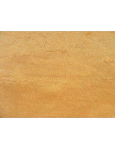 Plyšový čtverec 48 × 48 cm – světle žlutý, hladký lesklý plyš, vlas 9 mm
