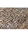 Umělá kožešina – metráž, plyš hladký hnědý gepard, vlas 9 mm, šíře 147 cm