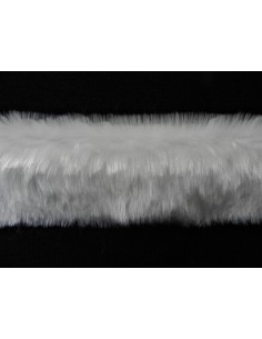 Kožešinový čtverec 48 × 48 cm – bílá, umělá kožešina, vlas 25 mm