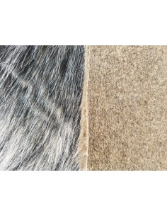 Kožešinový čtverec 48 × 48 cm – hnědá luxusní umělá kožešina, vlas 50 mm