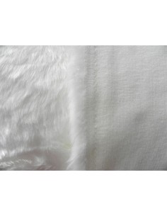Kožešinový čtverec 48 × 48 cm – bílá, umělá kožešina, vlas 25 mm