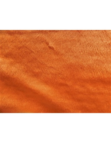 Plyšový čtverec 48 × 48 cm – oranžový, hladký plyš, vlas 9 mm