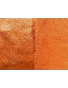 Plyšový čtverec 48 × 48 cm – oranžový, hladký plyš, vlas 9 mm