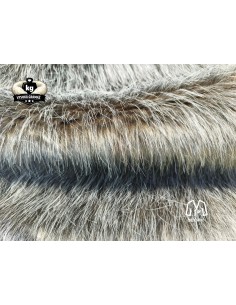 Kožešinový čtverec 48 × 48 cm – hnědá luxusní umělá kožešina, vlas 50 mm