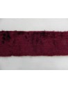 Plyšový čtverec 48 × 48 cm – merlot, vínově červený hladký plyš, vlas 9 mm