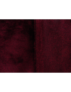 Umělá kožešina – metráž, plyš hladký merlot vínový, vlas 9 mm, šíře 150 cm