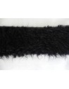 Luxusní umělá kožešina lama – metráž, černá, vlas 30 mm, šíře 147 cm