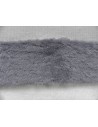 Umělá kožešina – metráž, plyš hladký lesklý šedý, vlas 9 mm, šíře 150 cm