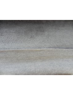 Umělá kožešina – metráž, plyš hladký lesklý šedý, vlas 9 mm, šíře 150 cm