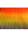 Balíček kožešin duhový mix – 4× cca 24 × 24 cm, pestré barvy a různé textury