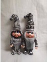 Balíček kožešin šedý mix – 4× cca 24 × 24 cm, různé odstíny a délky vlasu