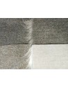 Balíček kožešin šedý mix – 4× cca 24 × 24 cm, různé odstíny a délky vlasu