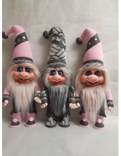 Balíček kožešin světlý mix – 4× cca 24 × 24 cm, jemné přírodní tóny a textury